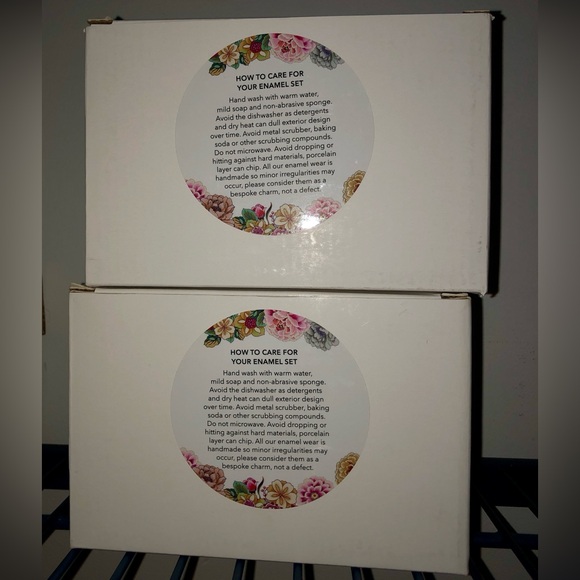 NWT__Johnny Was Limited Edition Enamel Tea Set__NWT - Picture 2 of 16